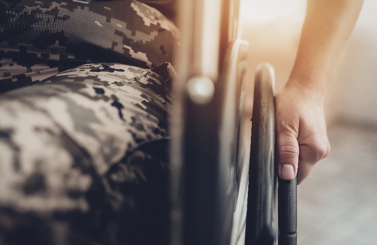 veteran in wheelchair
